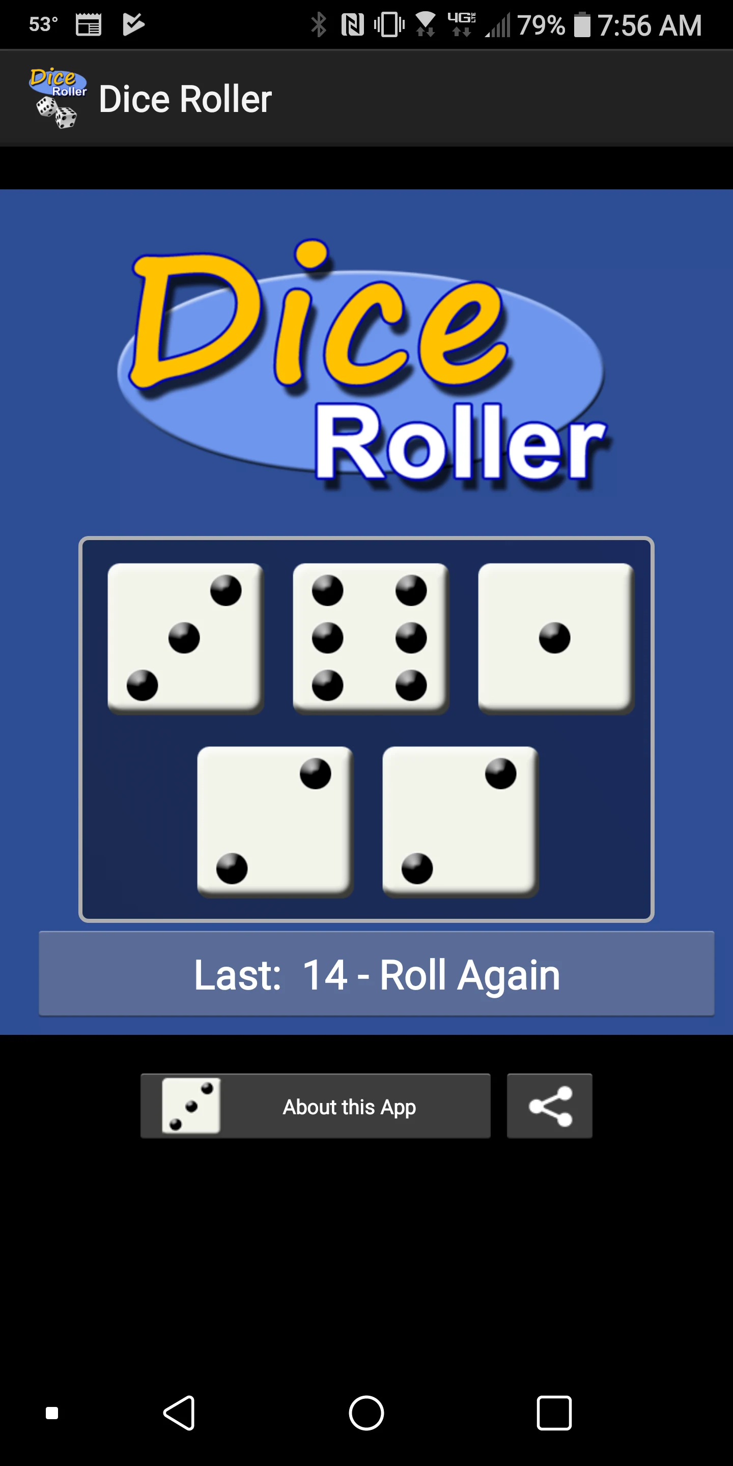 Dice Roller Simulator screenshot