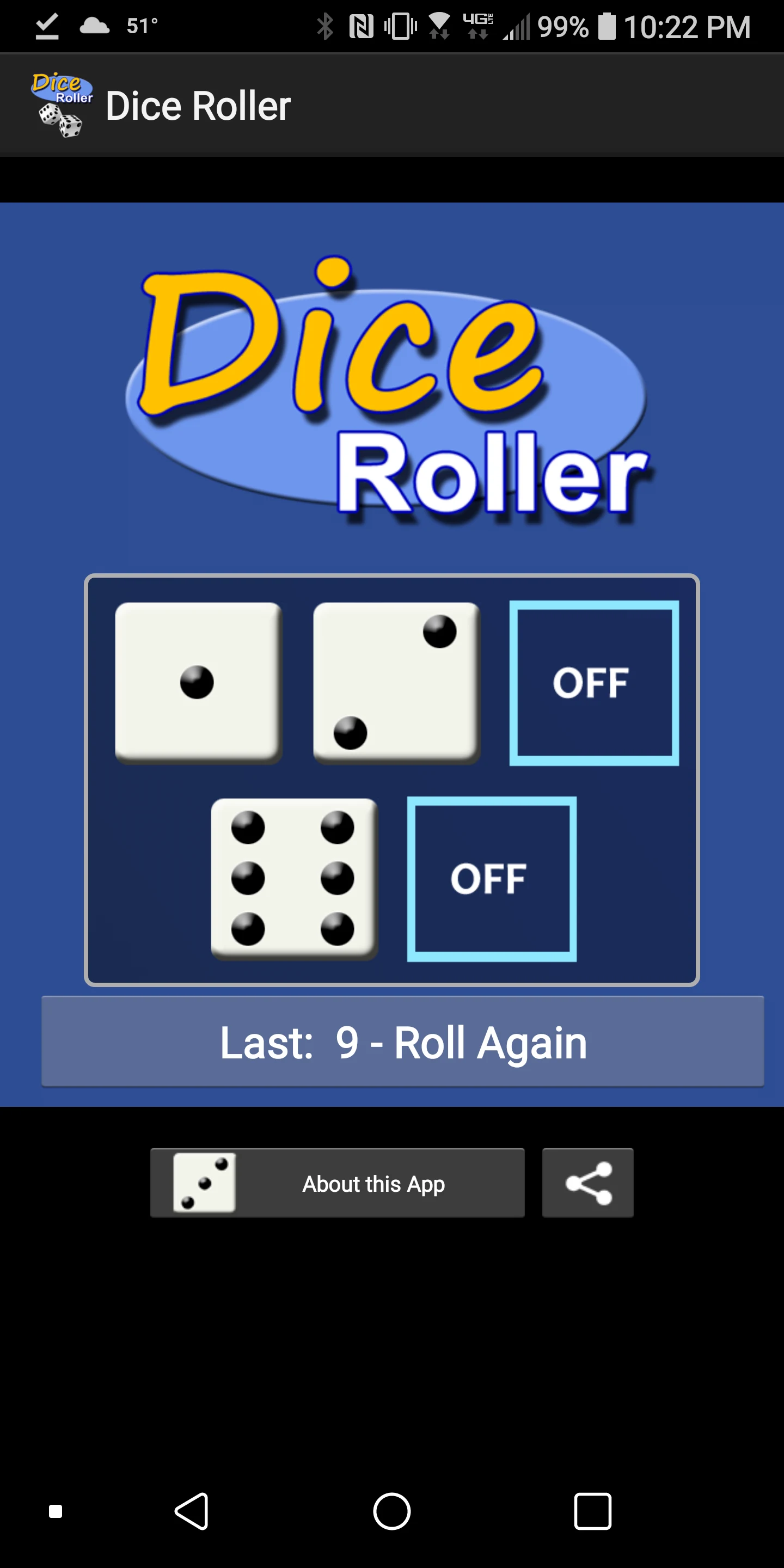 Dice Roller Simulator screenshot